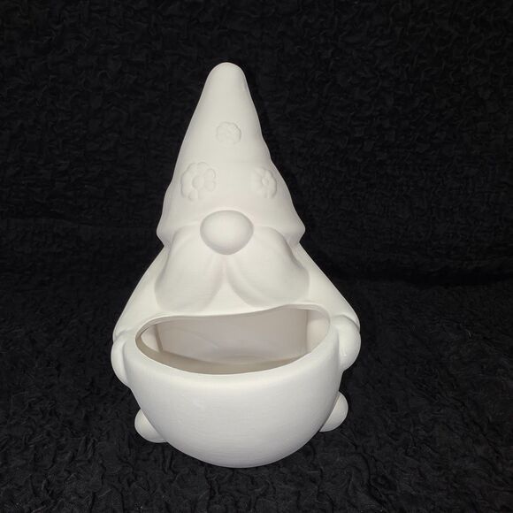 6" Tall Paintable Gnome Planter - Picture 2 of 6